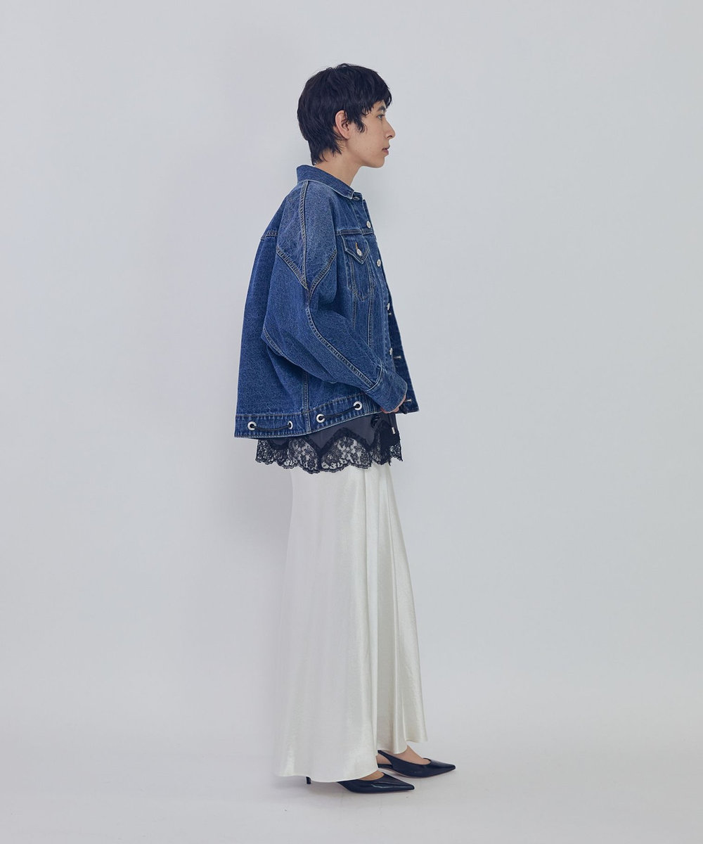 1er Arrondissement ドルマンデニムジャケット インディゴブルー