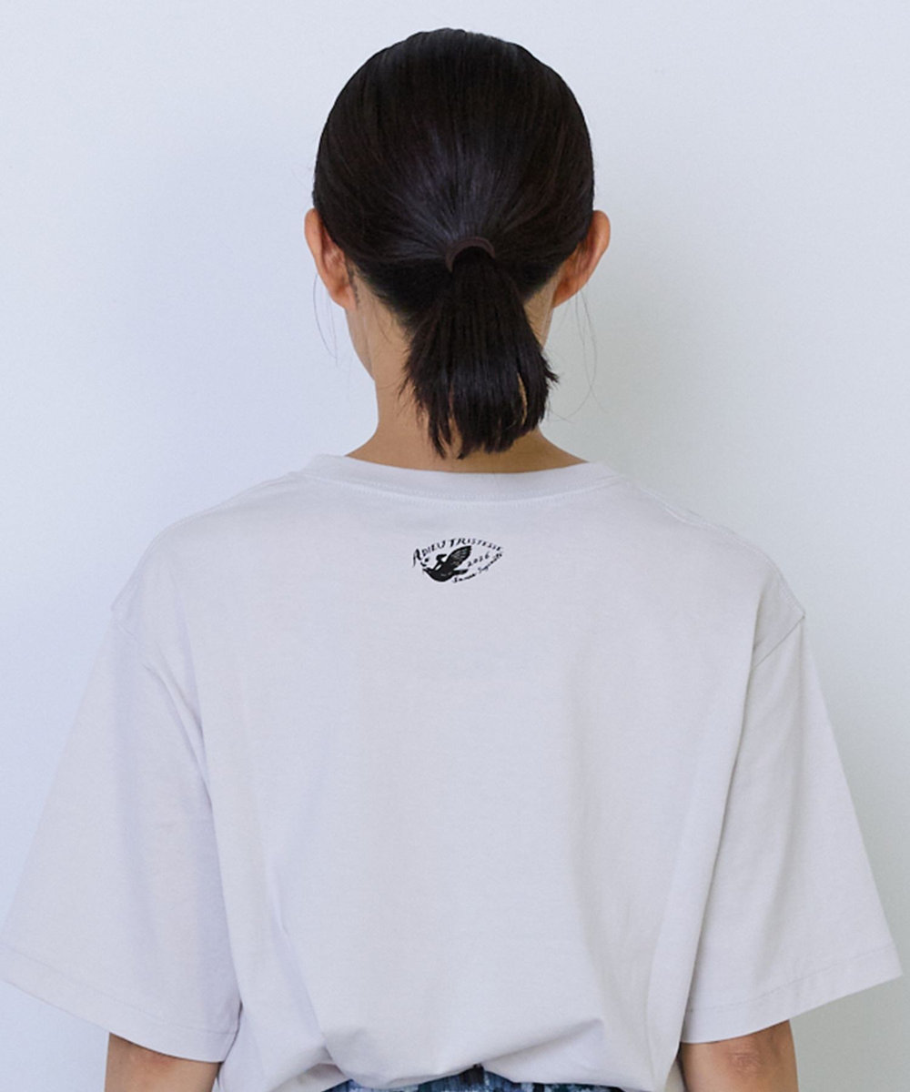 ADIEU TRISTESSE 杉本さなえさん コラボTシャツ グレー