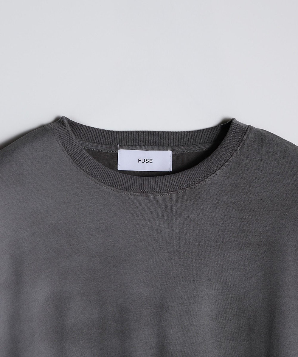 MEN'S BIGI ムラ染めプリントルーズフィットTEE グレー