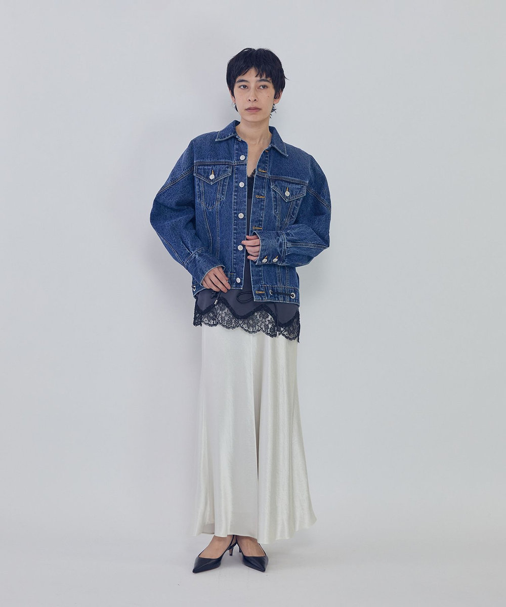 1er Arrondissement ドルマンデニムジャケット インディゴブルー