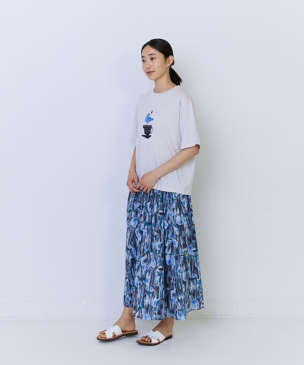 ADIEU TRISTESSE 杉本さなえさん コラボTシャツ グレー