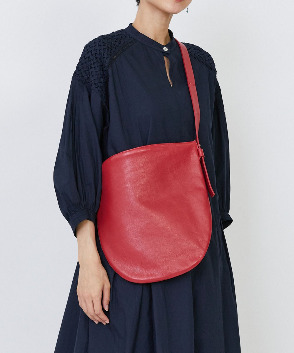 LOISIR 【Bucket Baggage】【別注カラー】＜Orange Piece Shoulder ＞ショルダーバッグ LL レッド