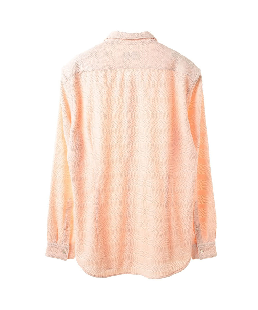 MEN'S BIGI ショートポイントカラージャージシャツ サーモンピンク