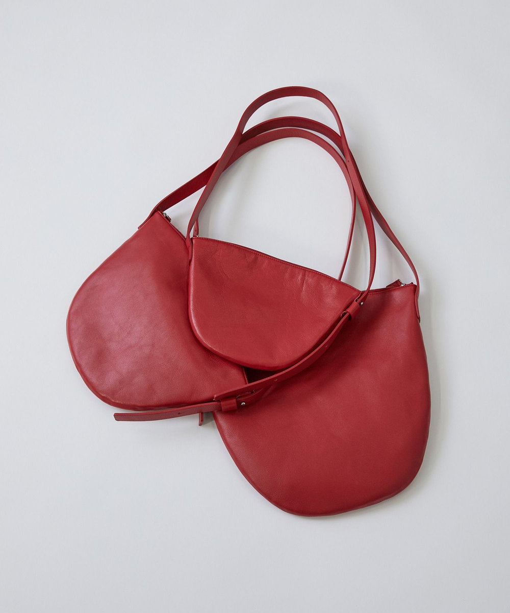 LOISIR 【Bucket Baggage】【別注カラー】＜Orange Piece Shoulder ＞ショルダーバッグ LL レッド