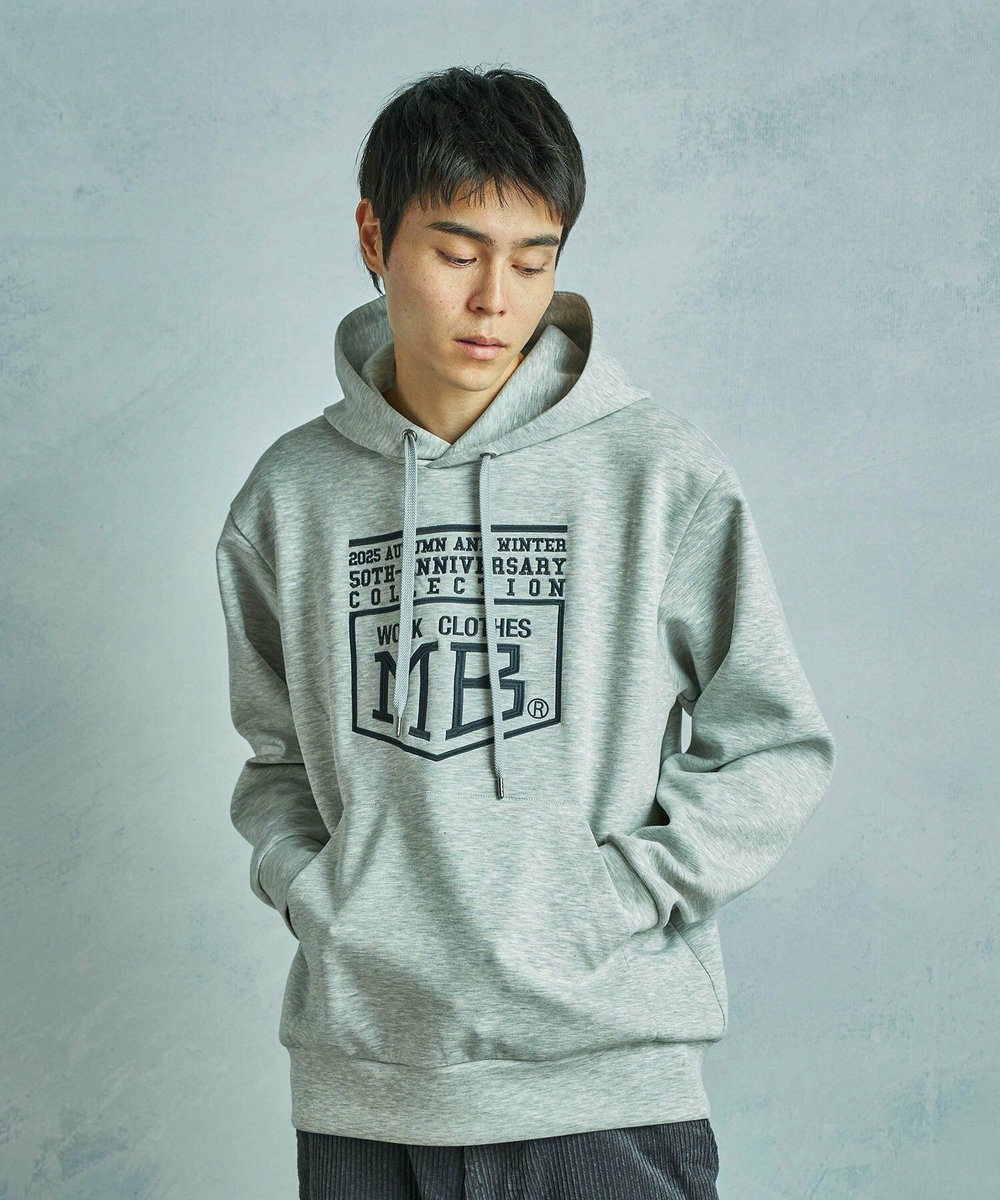 MEN'S BIGI 【50th Anniv . 菊池武夫】LOGO HOODIE グレー