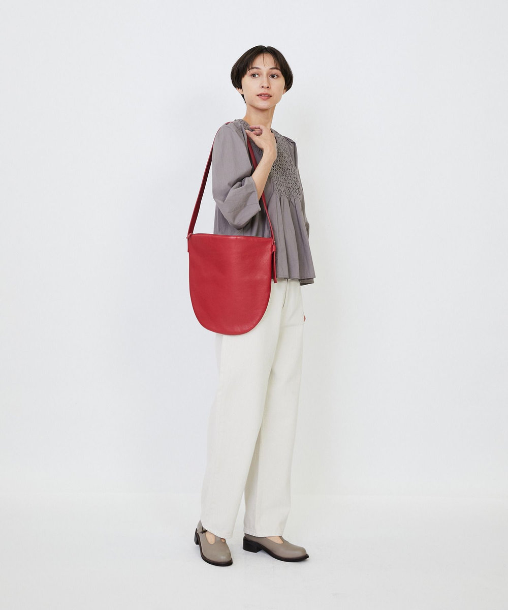 LOISIR 【Bucket Baggage】【別注カラー】＜Orange Piece Shoulder ＞ショルダーバッグ LL レッド