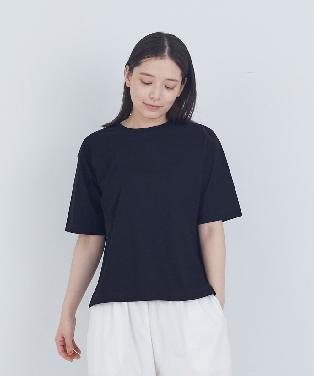 ADIEU TRISTESSE 40/-SZ天竺Ｔシャツ ブラック