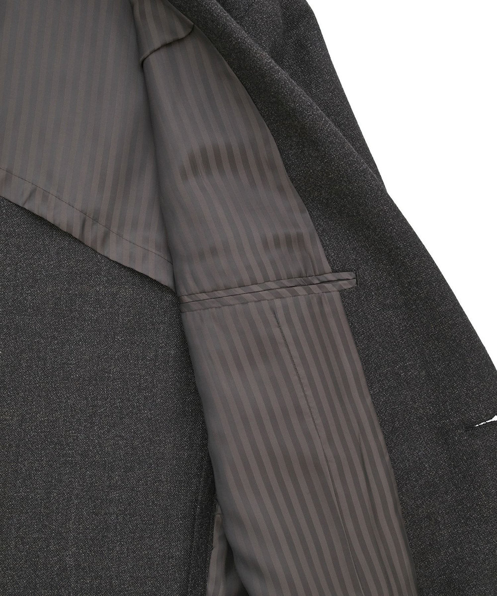MEN'S BIGI メランジウール テーラードジャケット ブラウン