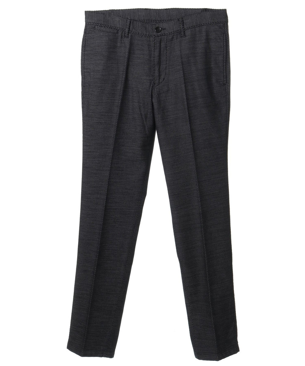 MEN'S BIGI コットン3本合糸ツイル裏起毛スラックス グレー