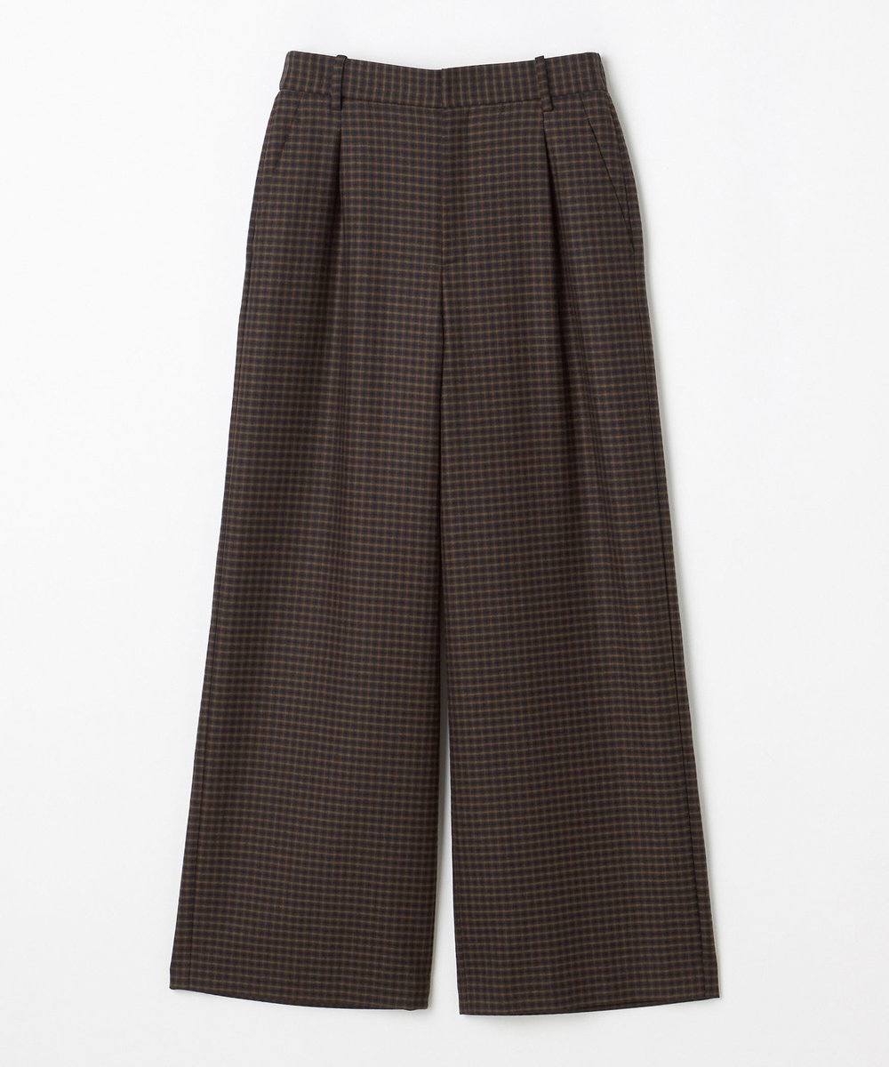 L'EQUIPE ウールサキソニーチェックパンツ チェック