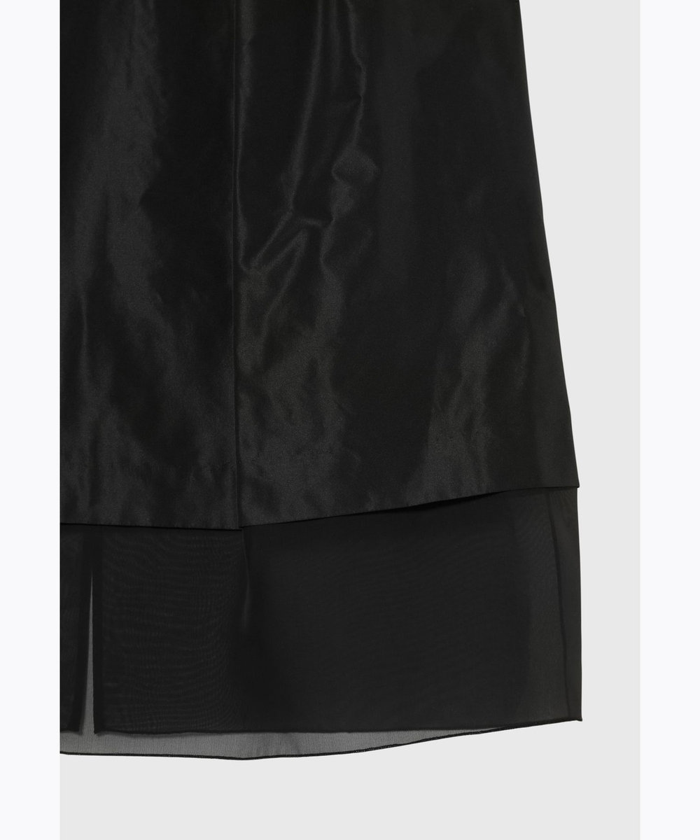 DÉPAREILLÉ SILK ORGANDY SKIRT / シルクオーガンジースカート ブラック