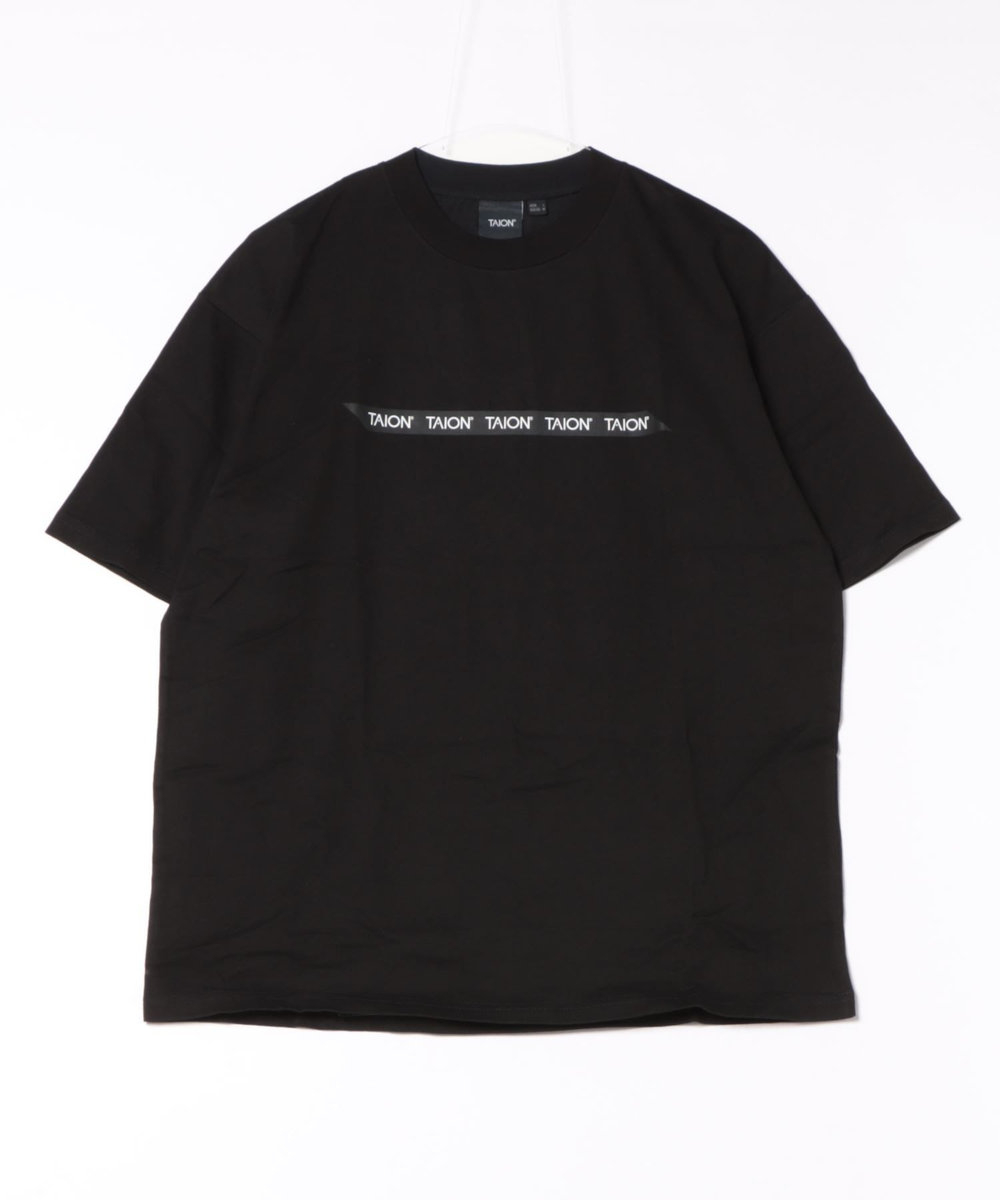 UNION STATION TAION　BASIC STORAGE T-SH TAPE LOGO ブラック
