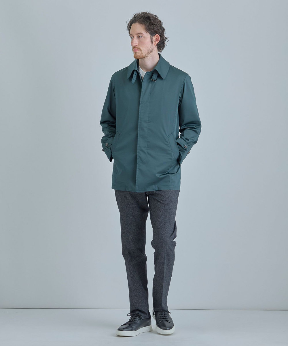MEN'S BIGI 【ACTIVE TAILOR/アクティブテイラー】ハイゲージツイル ジャージパンツ＜防シワ性＞＜ストレッチ＞ ブラック