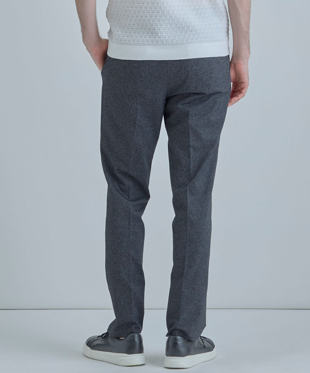 MEN'S BIGI 【ACTIVE TAILOR/アクティブテイラー】ハイゲージツイル ジャージパンツ＜防シワ性＞＜ストレッチ＞ ブラック