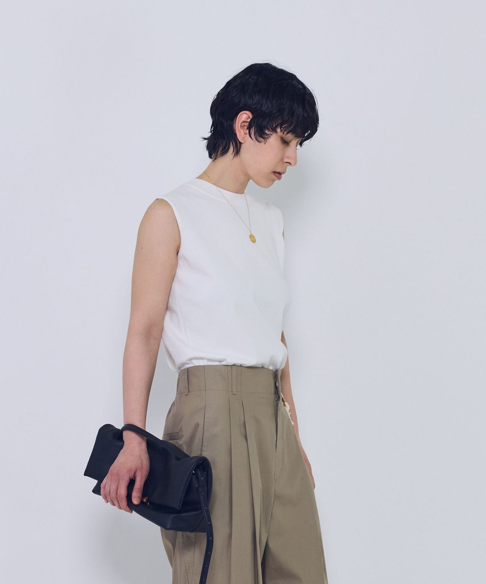 1er Arrondissement ＢＯＸニットタンク オフホワイト