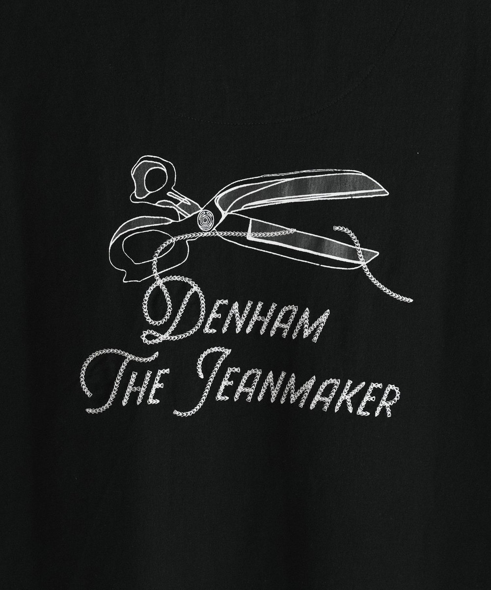 MEN'S BIGI 【DENHAM/デンハム】別注 バックプリントTEE ブラック