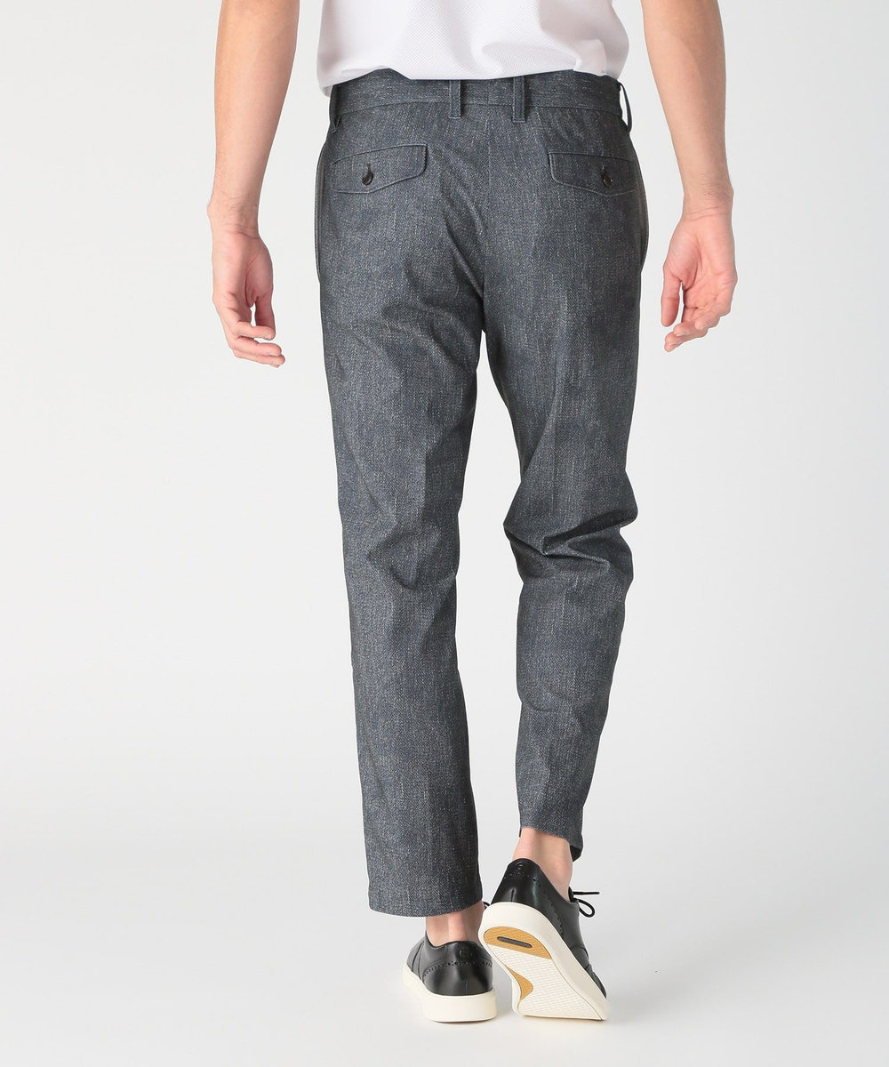 MEN'S BIGI 【COLE HAAN/コール ハーン】別注 トリコットメッシュデニムプリント ストレッチパンツ＜吸水速乾/EASY CARE＞ ネイビー