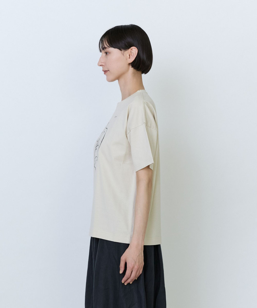 LOISIR 【アーティストコラボ】LOISIR×塩川いづみ イラストプリントTシャツ キナリ