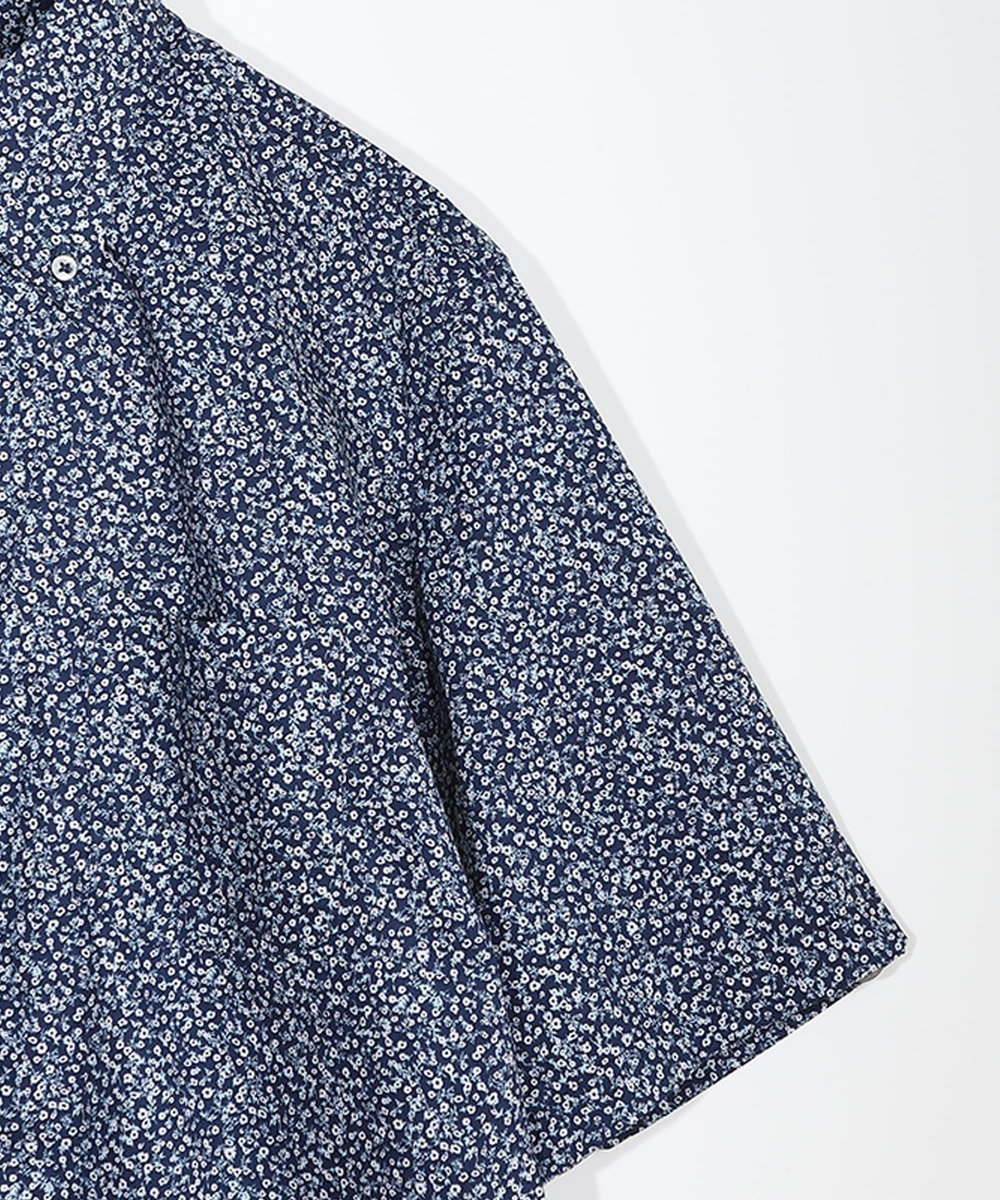 MEN'S BIGI 【ACTIVE TAILOR】 コットンドレスハーフスリーブシャツ ネイビー