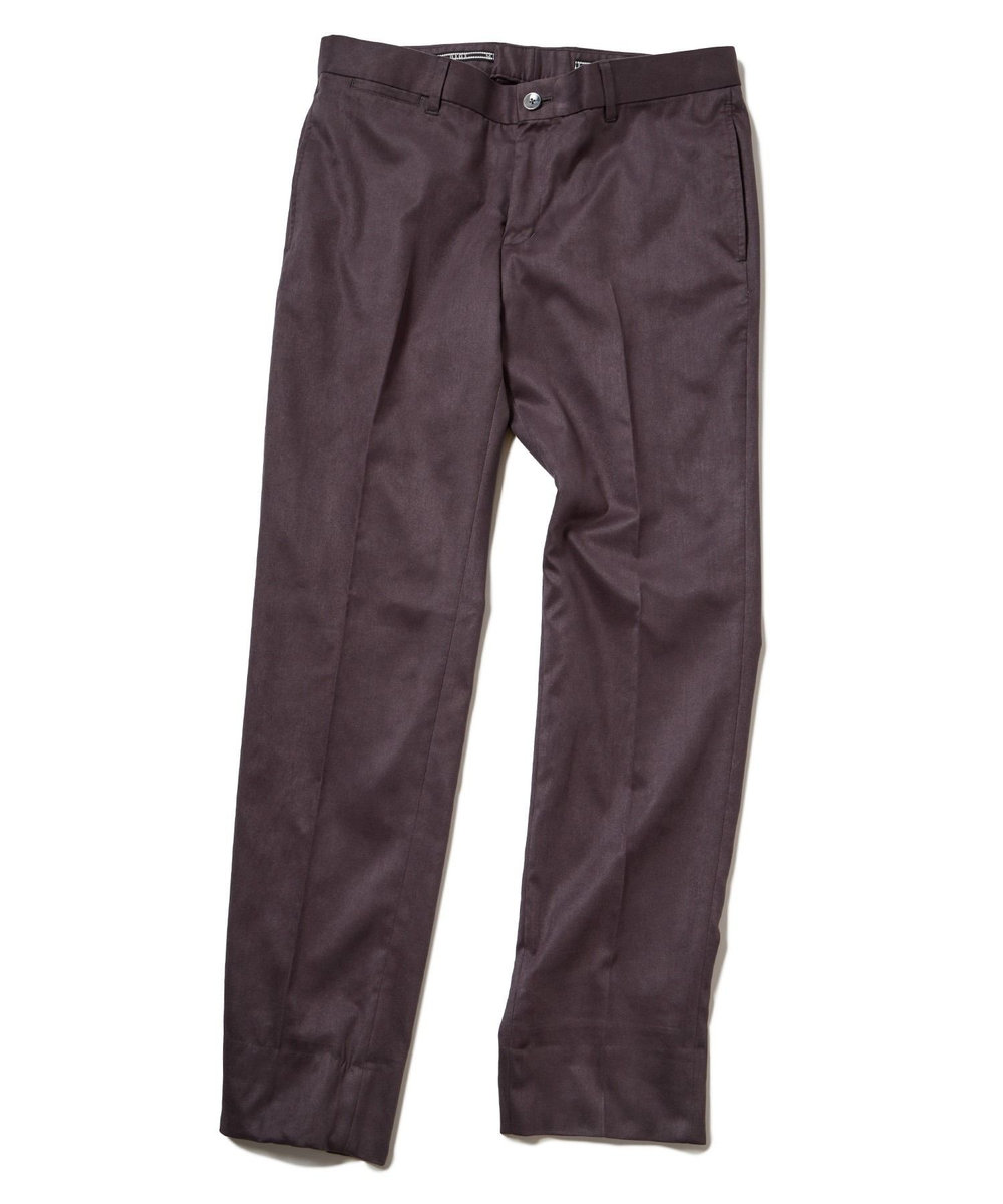MEN'S BIGI ストレッチコマスエードスラックスパンツ＜セットアップ対応＞ チャコールグレー