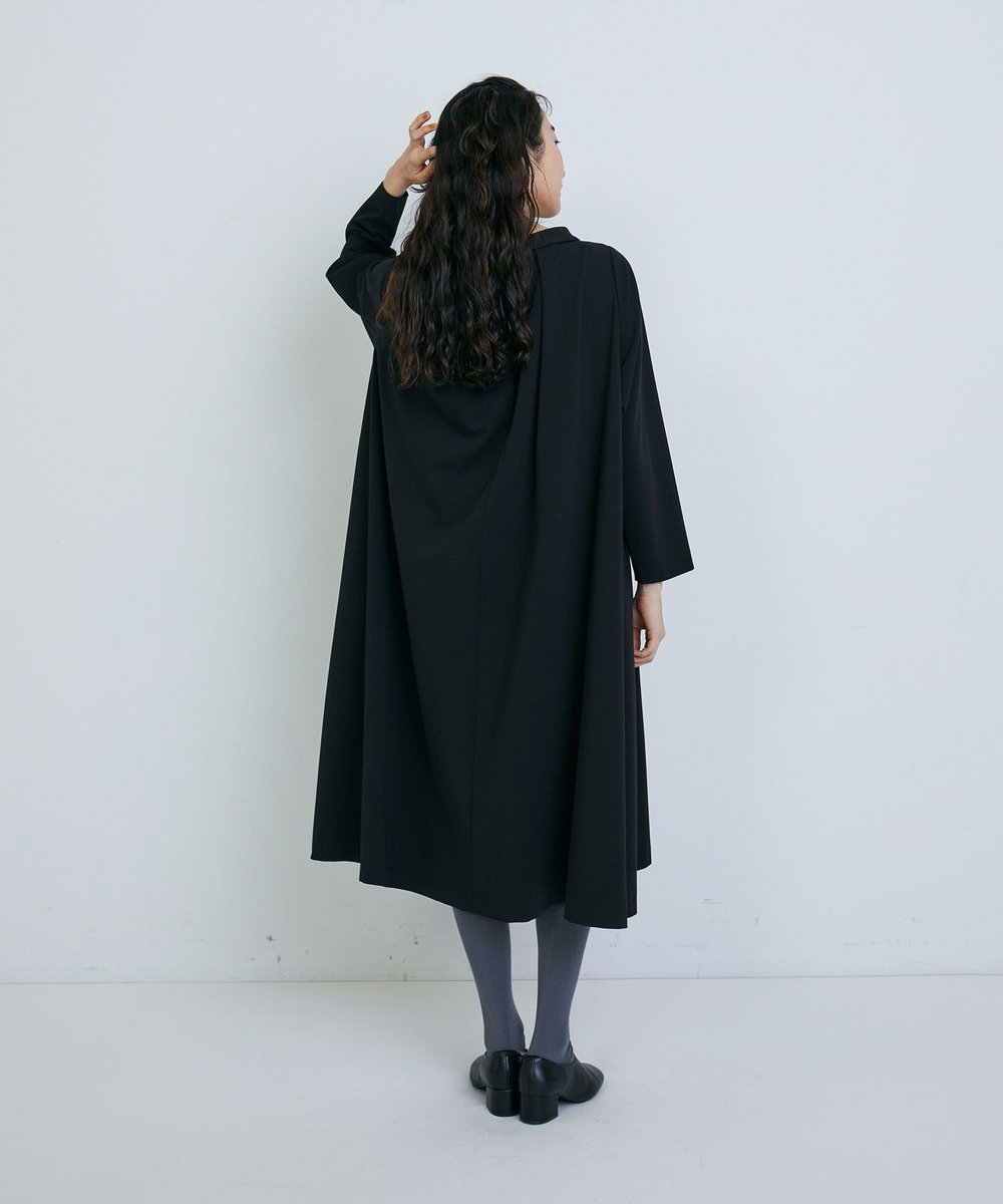 congés payés ADIEU TRISTESSE ◆きれいめAラインワンピース ブラック