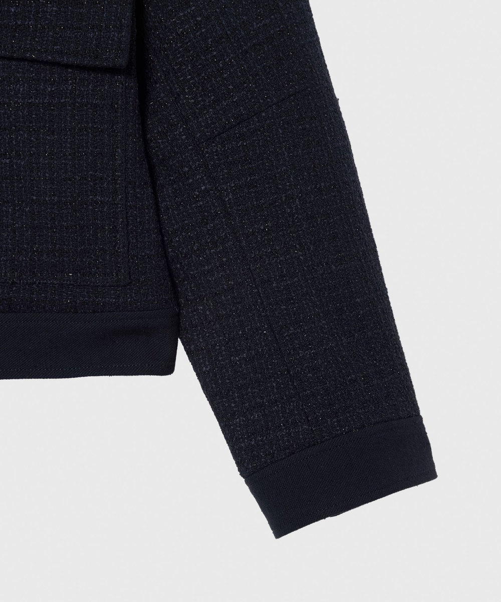 DÉPAREILLÉ COTTON TWEED JACKET / コットンツィードジャケット ネイビー