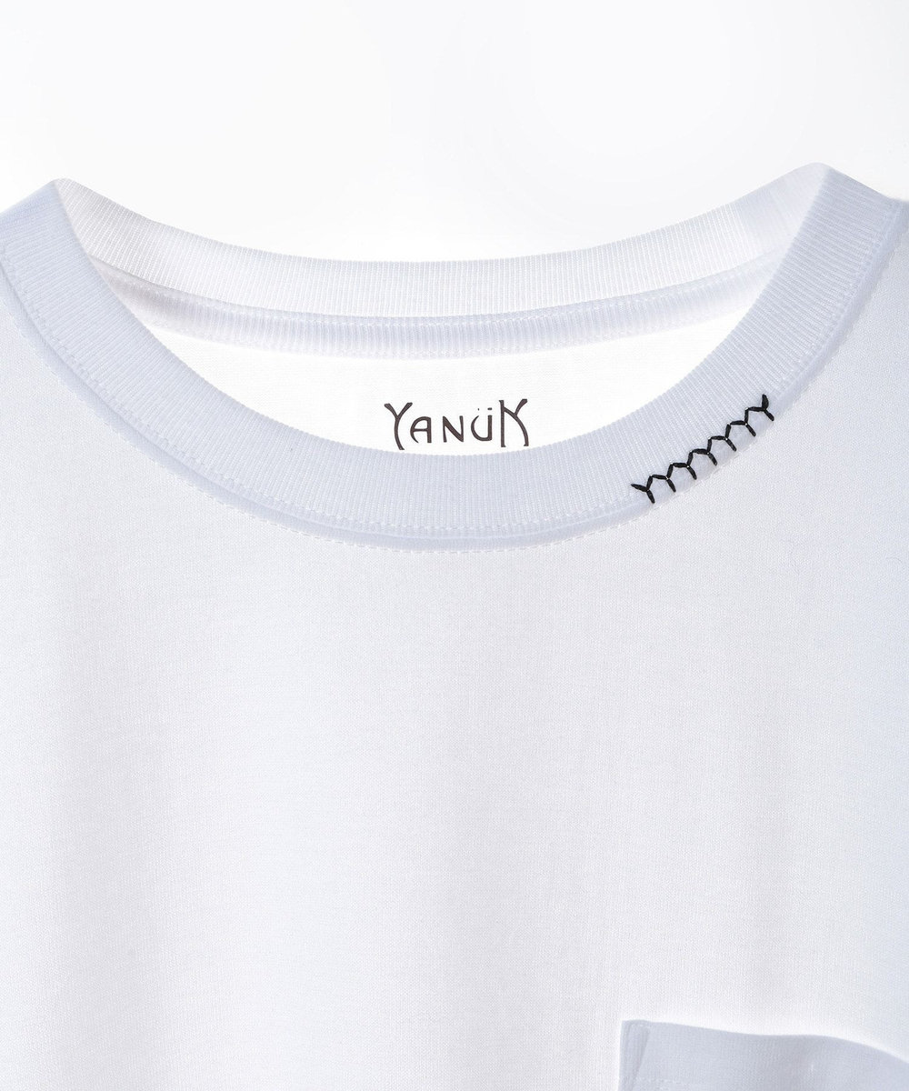 MEN'S BIGI 【YANUK/ヤヌーク】別注 プリント＆刺繍TEE ホワイト