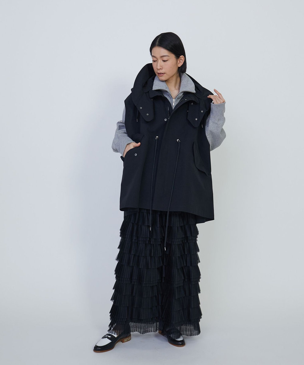 1er Arrondissement ＜VACHEMENT×1er Arrondissement＞シェルタフタモッズベスト ネイビー