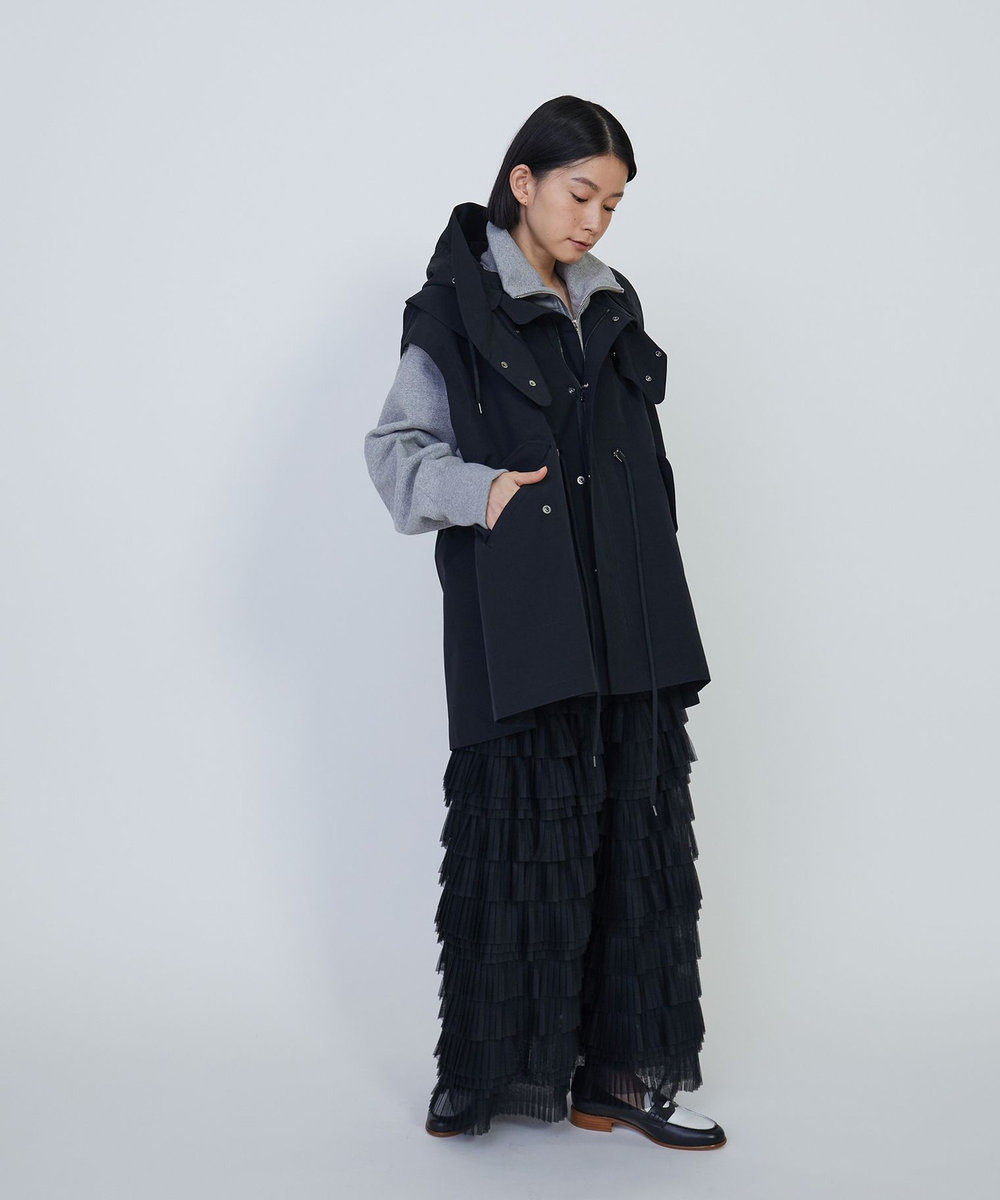 1er Arrondissement ＜VACHEMENT×1er Arrondissement＞シェルタフタモッズベスト ネイビー