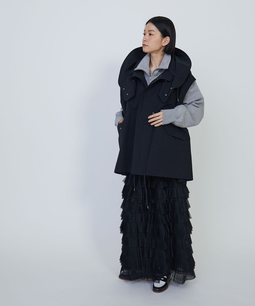 1er Arrondissement ＜VACHEMENT×1er Arrondissement＞シェルタフタモッズベスト ネイビー