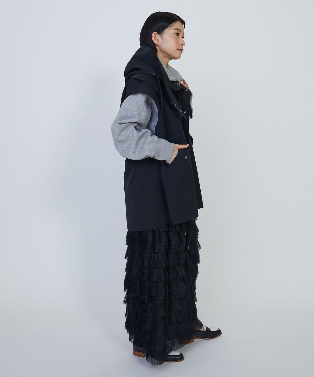 1er Arrondissement ＜VACHEMENT×1er Arrondissement＞シェルタフタモッズベスト ネイビー