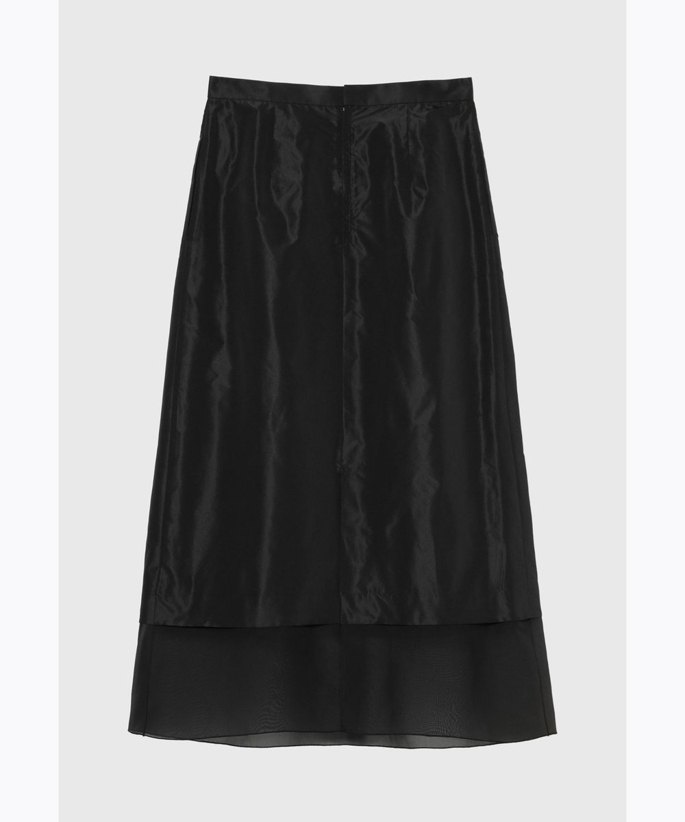 DÉPAREILLÉ SILK ORGANDY SKIRT / シルクオーガンジースカート ブラック