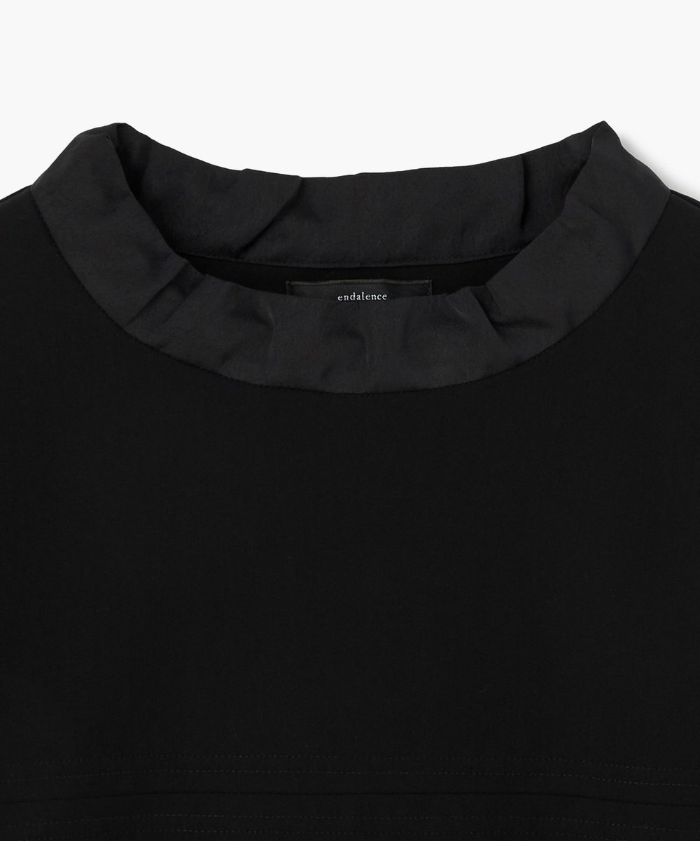 endalence トリコットハーフスリーブTシャツ ブラック