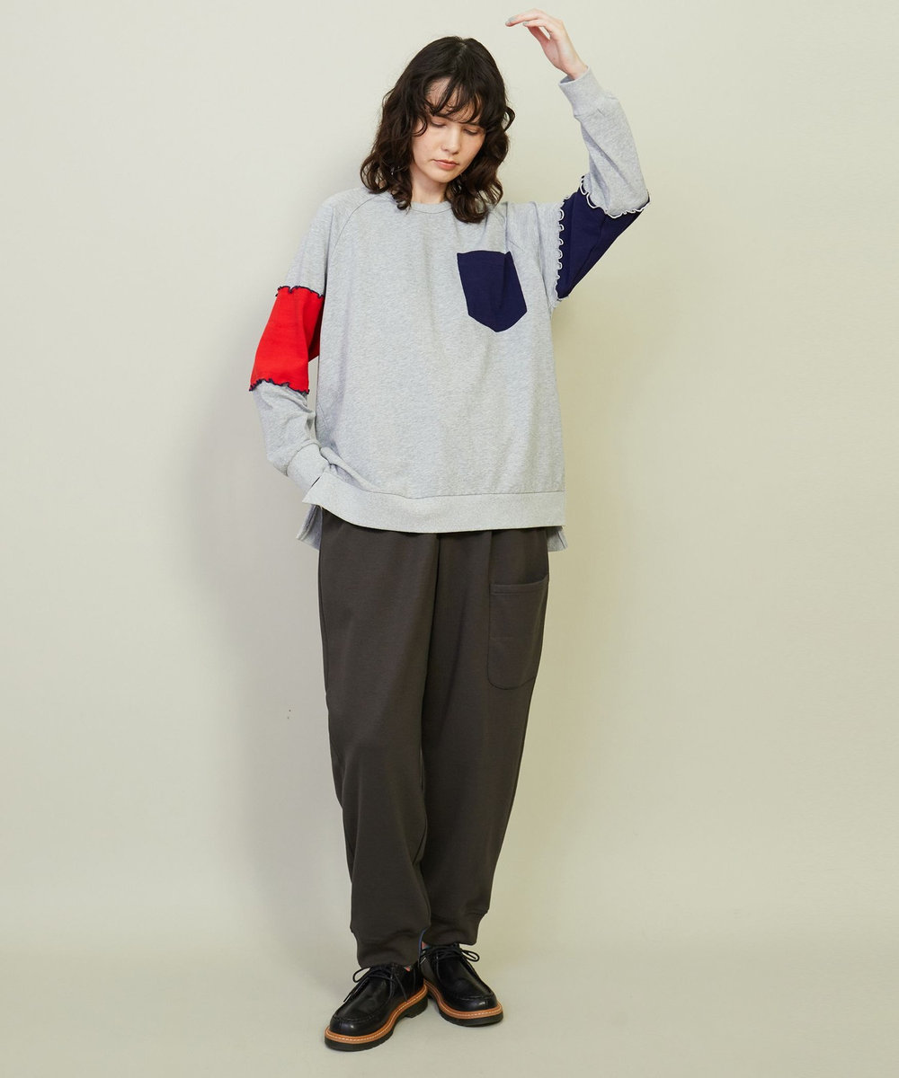 FRAPBOIS スウェットセット パンツ チャコールグレー