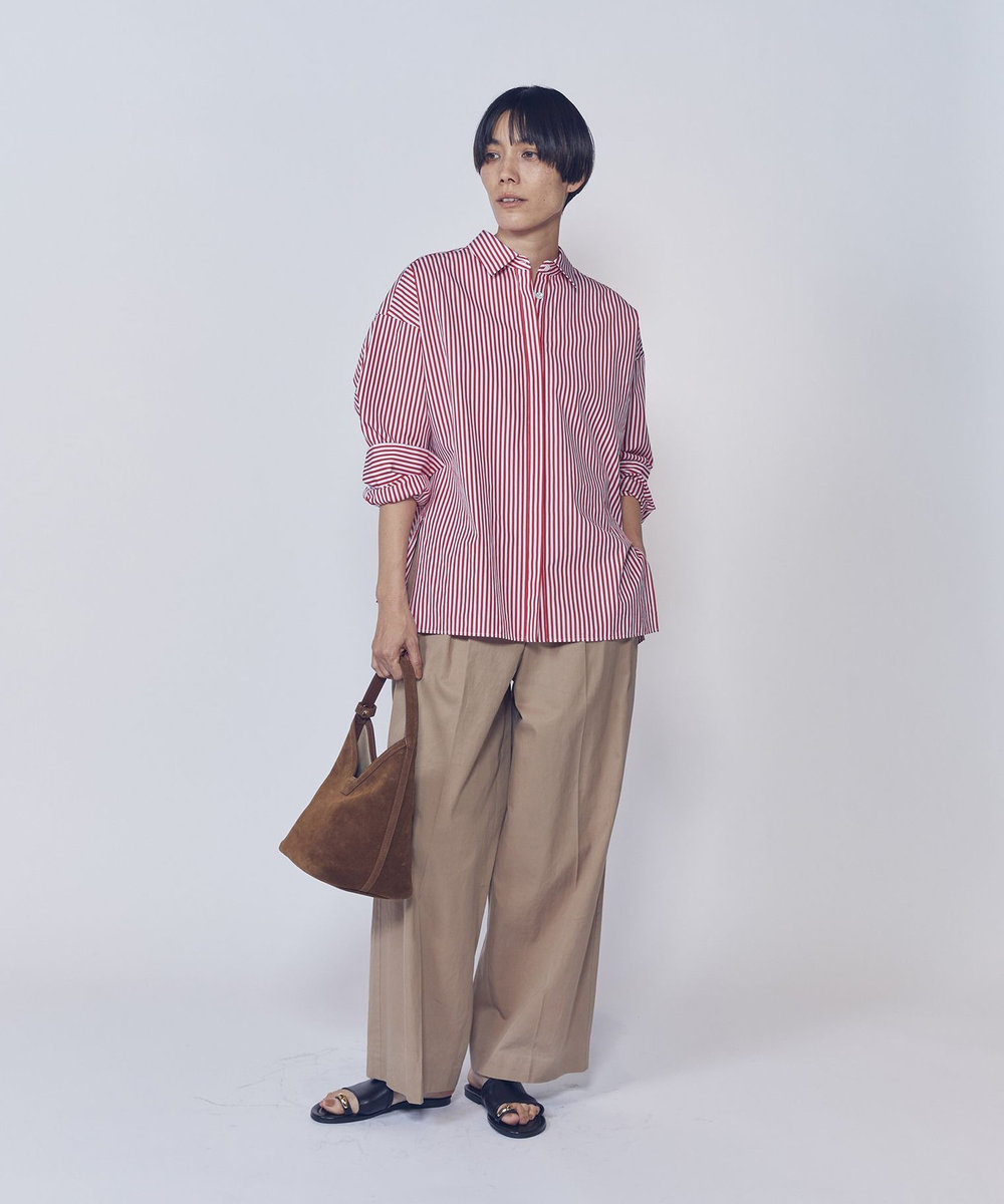 1er Arrondissement ストライプビッグシャツ ストライプ