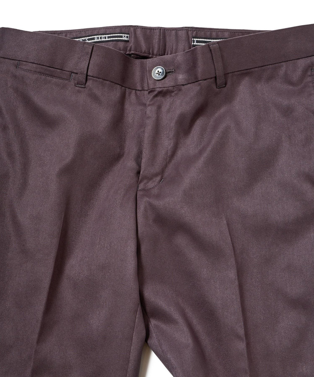 MEN'S BIGI ストレッチコマスエードスラックスパンツ＜セットアップ対応＞ チャコールグレー