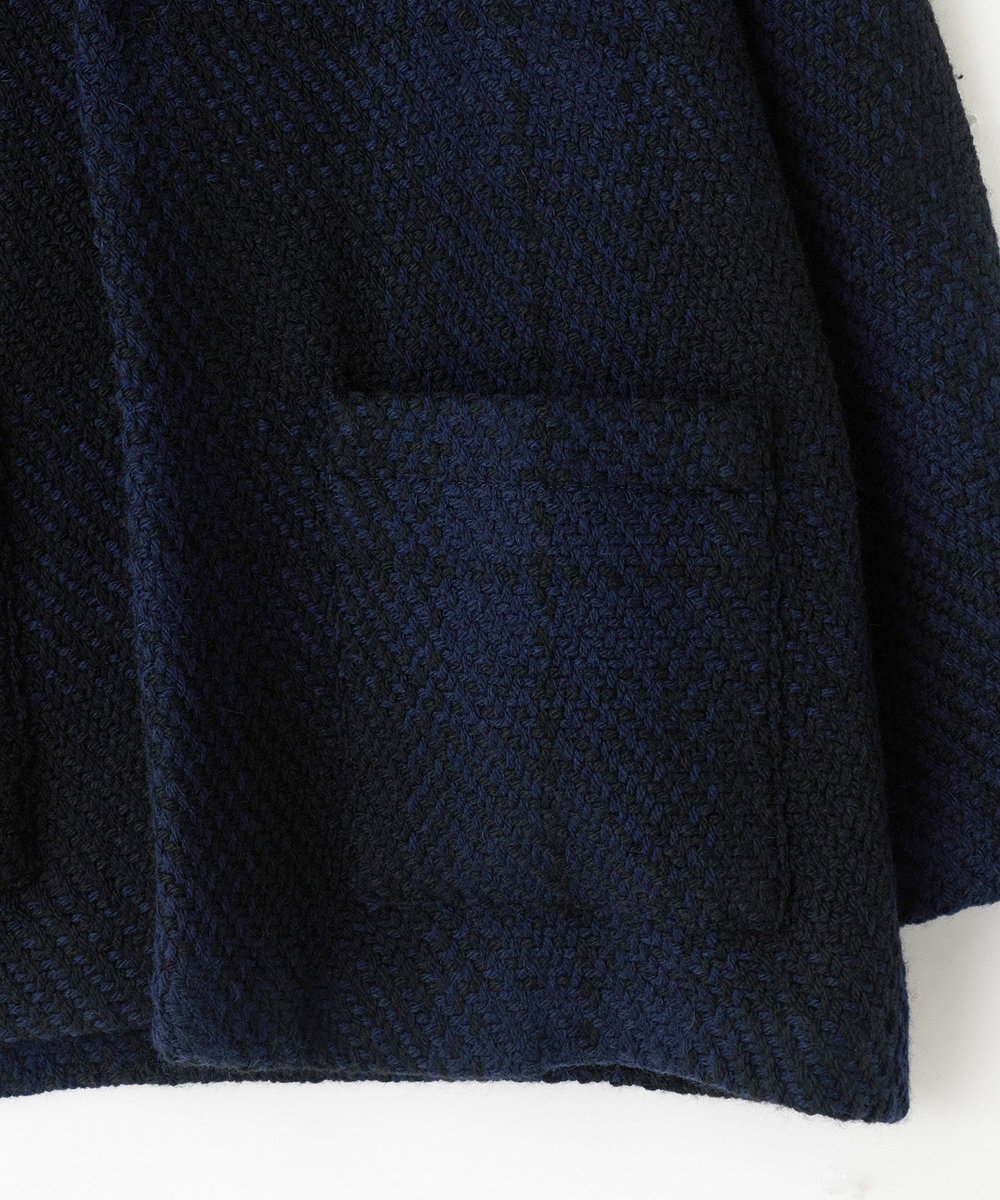 MEN'S BIGI 《John Braniganコラボ》ショールカラーニットジャケット ネイビー