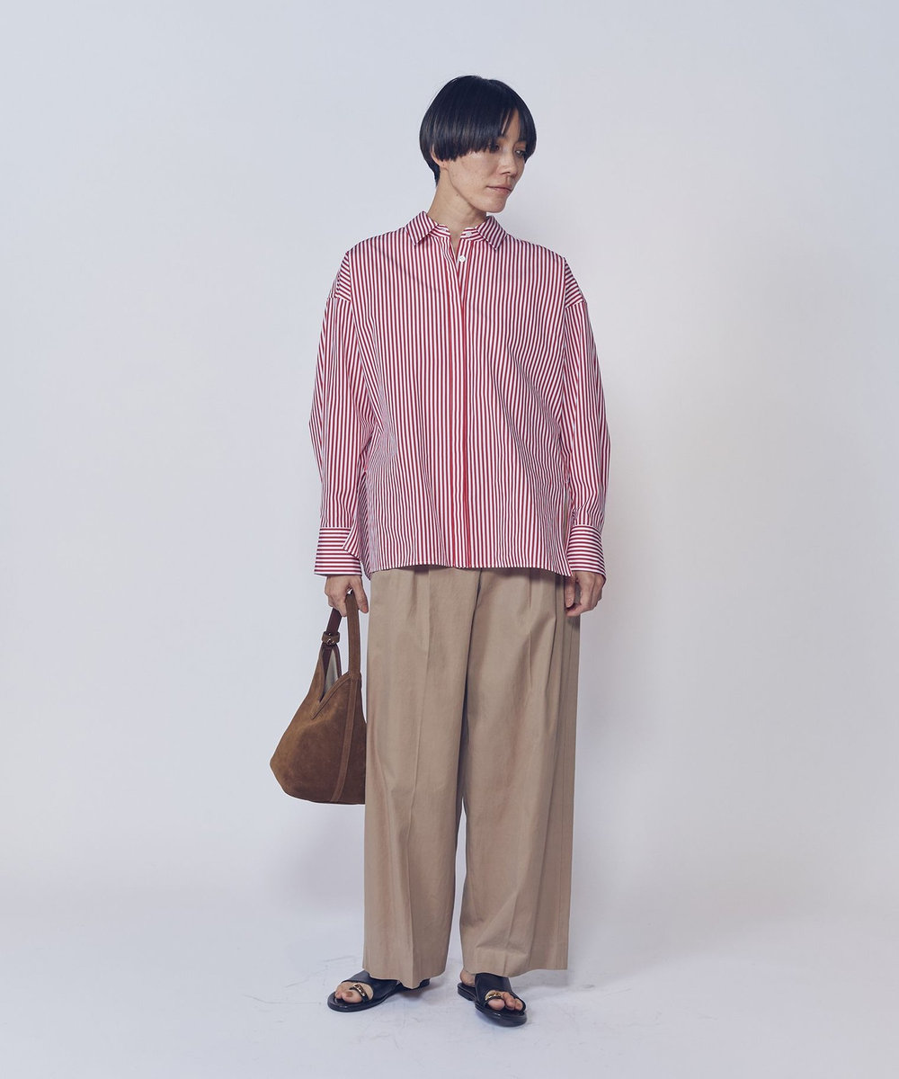 1er Arrondissement ストライプビッグシャツ ストライプ