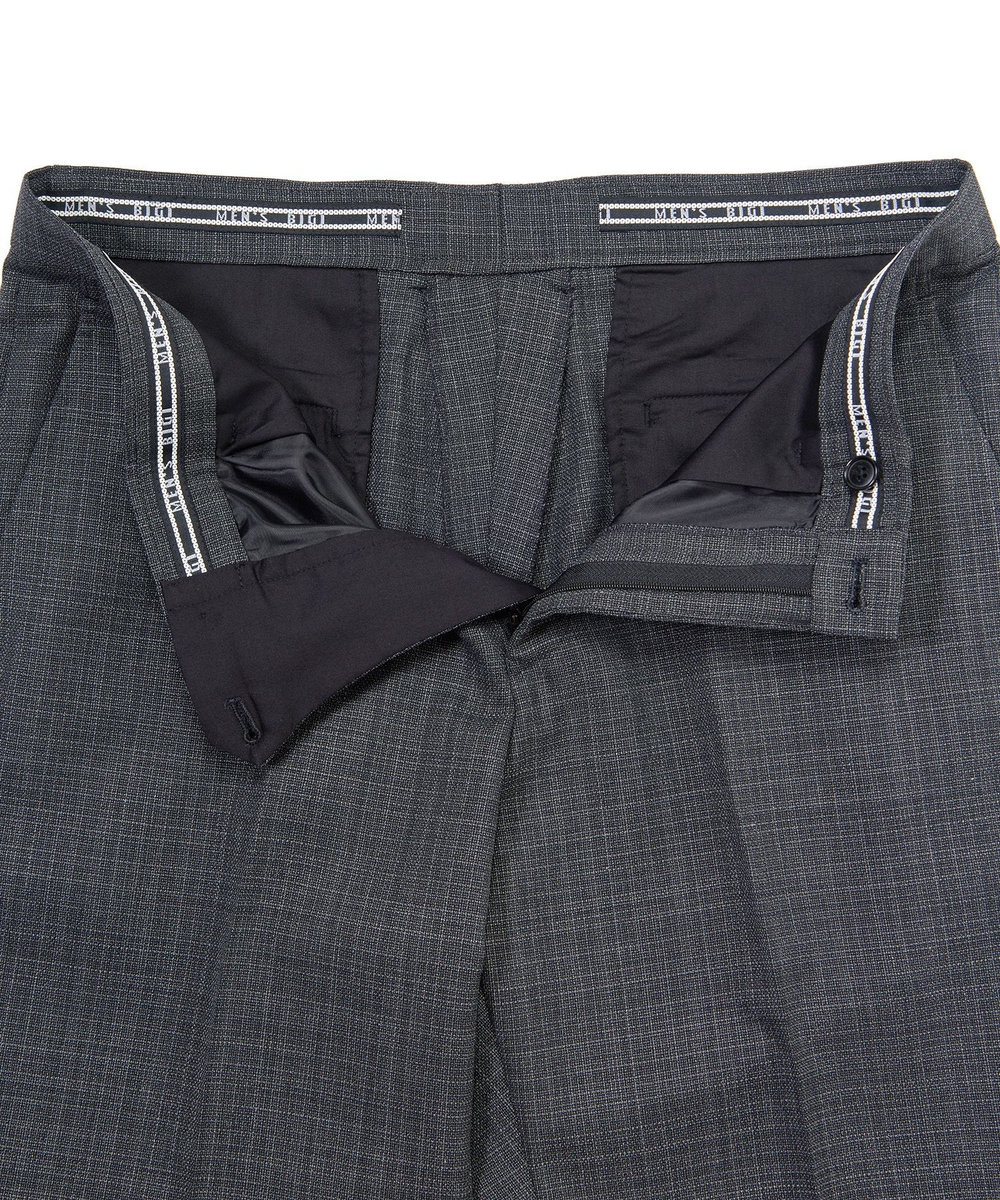 MEN'S BIGI ミックスヤーン/ホップサックスラックス グレー