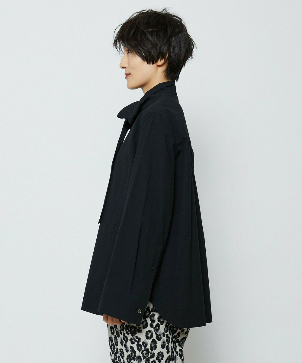 feerique feerique 　ヴィンテージライクボウタイブラウス ブラック