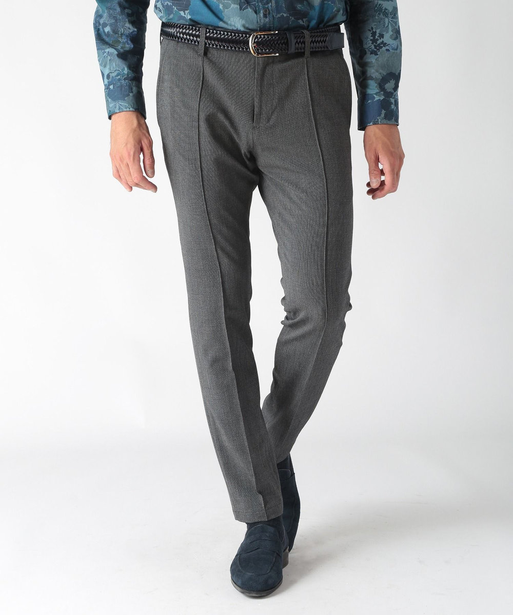 MEN'S BIGI 【ACTIVE TAILOR】360°ストレッチスラックス ダークグレー