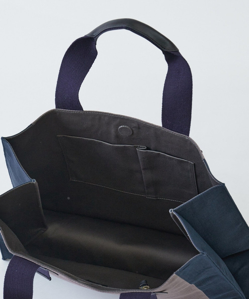 LOISIR 額縁配色トートバッグ グレー系その他