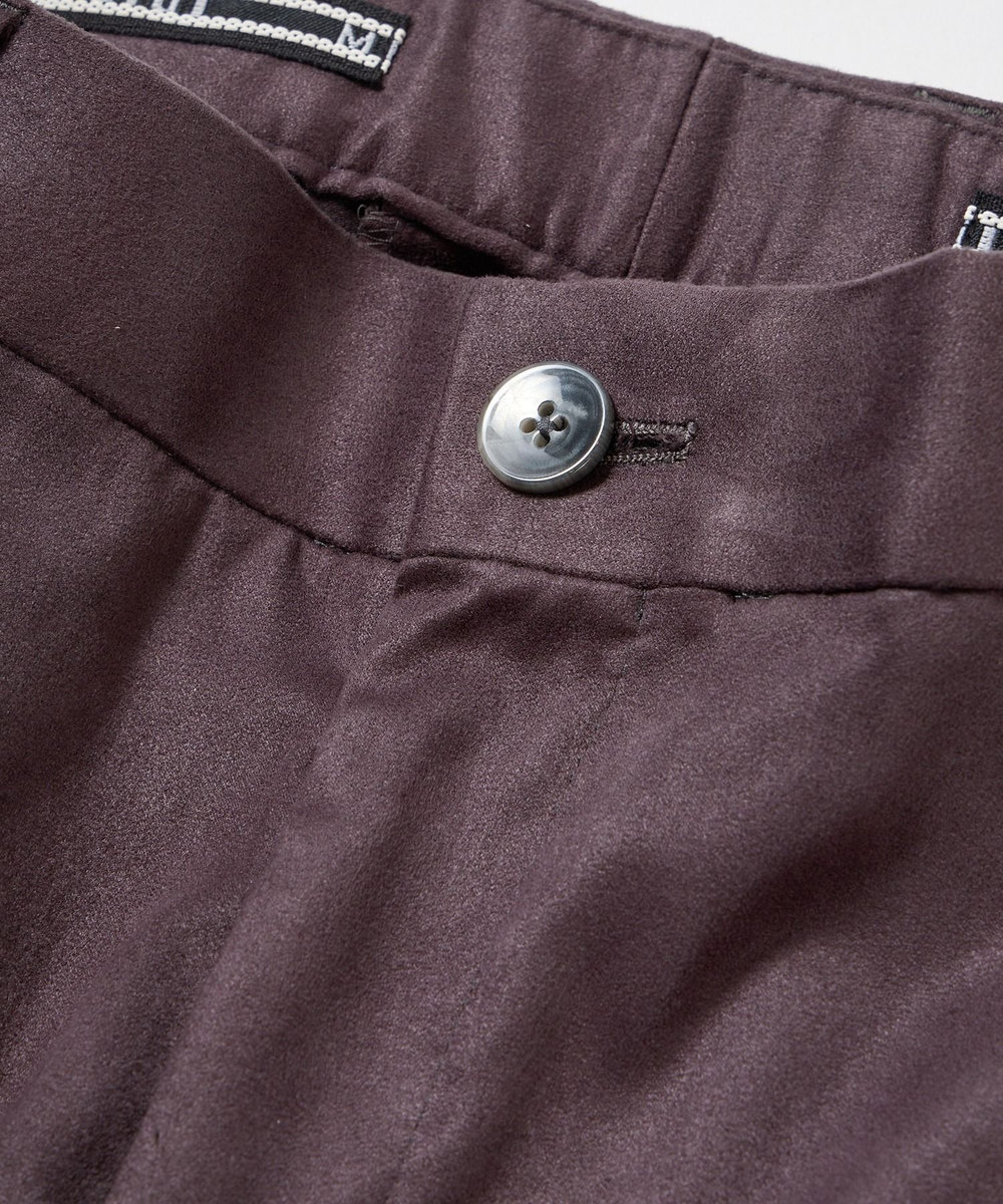 MEN'S BIGI ストレッチコマスエードスラックスパンツ＜セットアップ対応＞ チャコールグレー