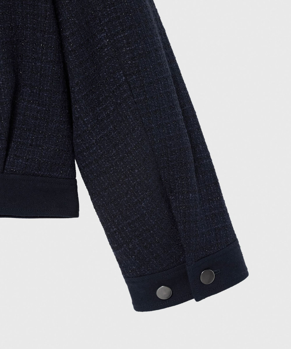 DÉPAREILLÉ COTTON TWEED JACKET / コットンツィードジャケット ネイビー