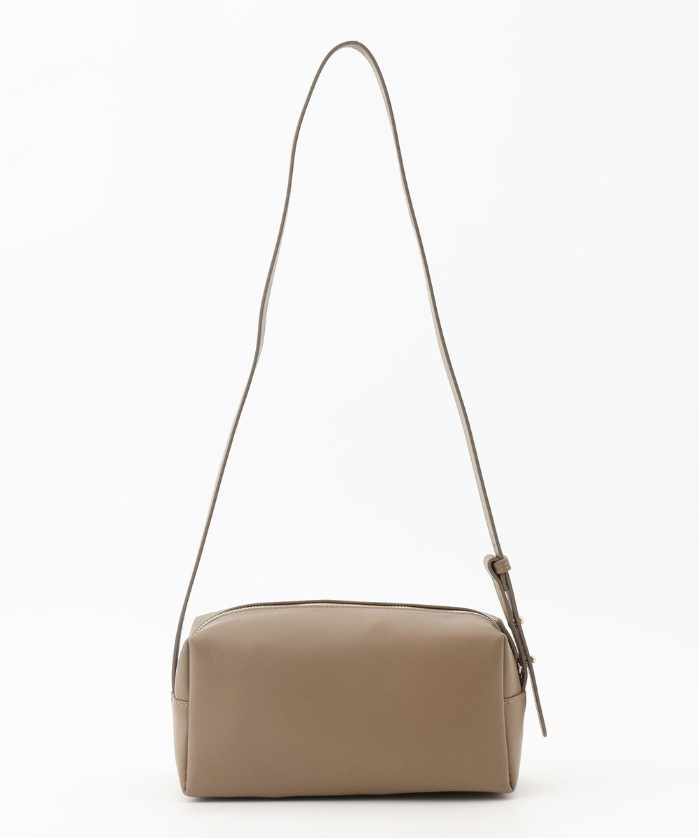 L'EQUIPE LAURA DI MAGGIO ボックスショルダーバッグ グレイッシュベージュ