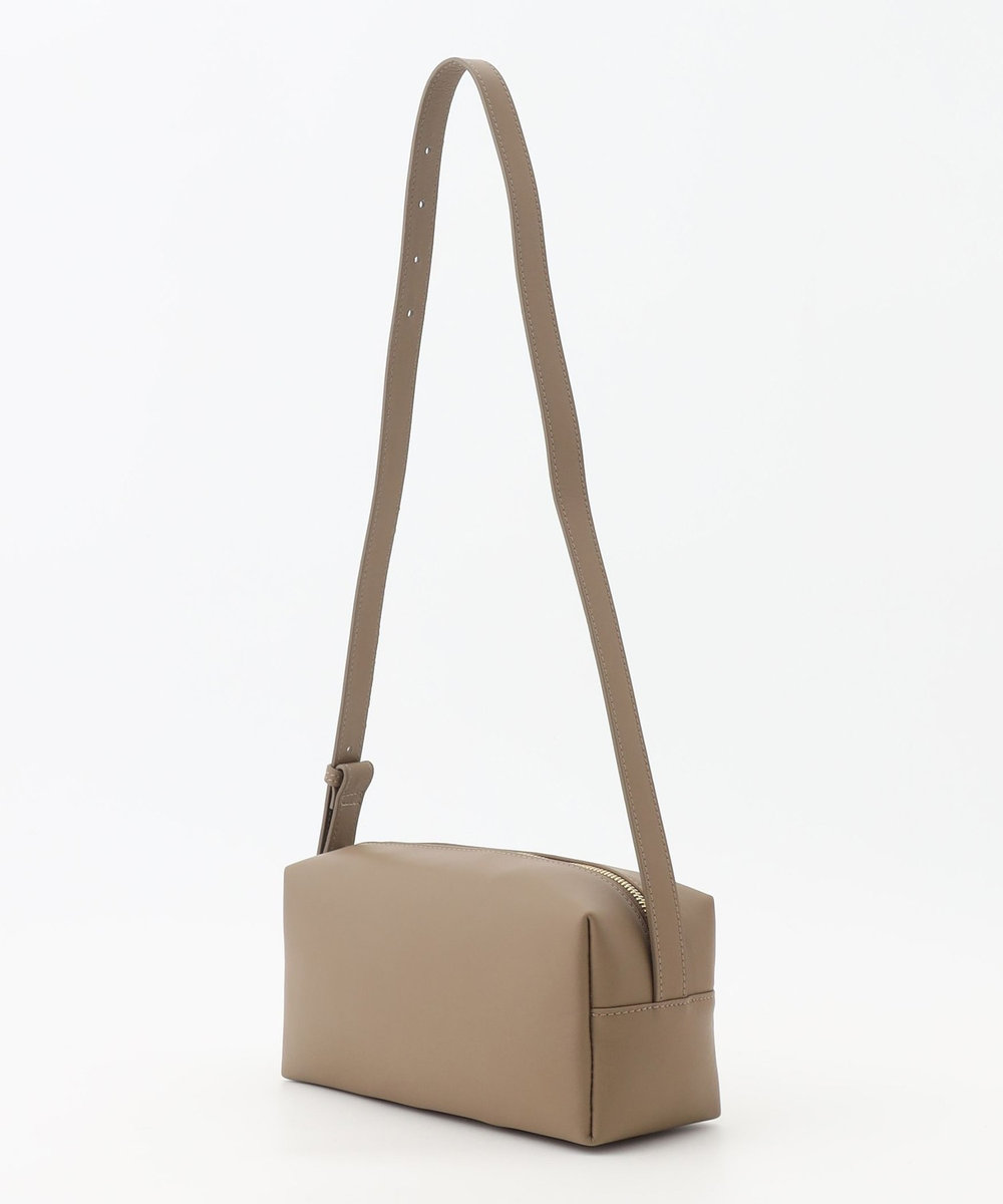 L'EQUIPE LAURA DI MAGGIO ボックスショルダーバッグ グレイッシュベージュ
