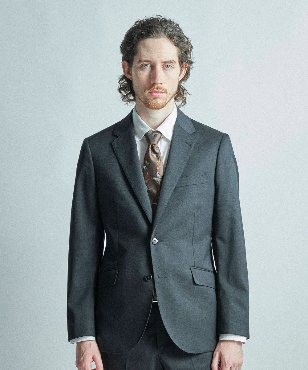 MEN'S BIGI 【TIE YOUR TIE/タイユアタイ】ヴィンテージアブストラクト柄ネクタイ ボルドー