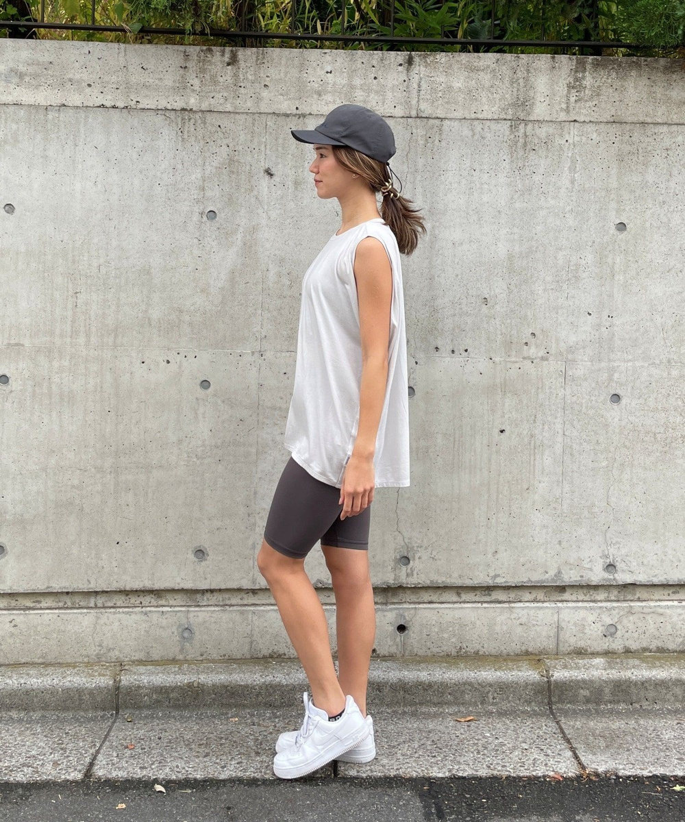 Julier 【定番】YOGA FITハーフレギンス／UVカット・吸汗速乾・ホットヨガ対応・水着・水陸両用 グレー