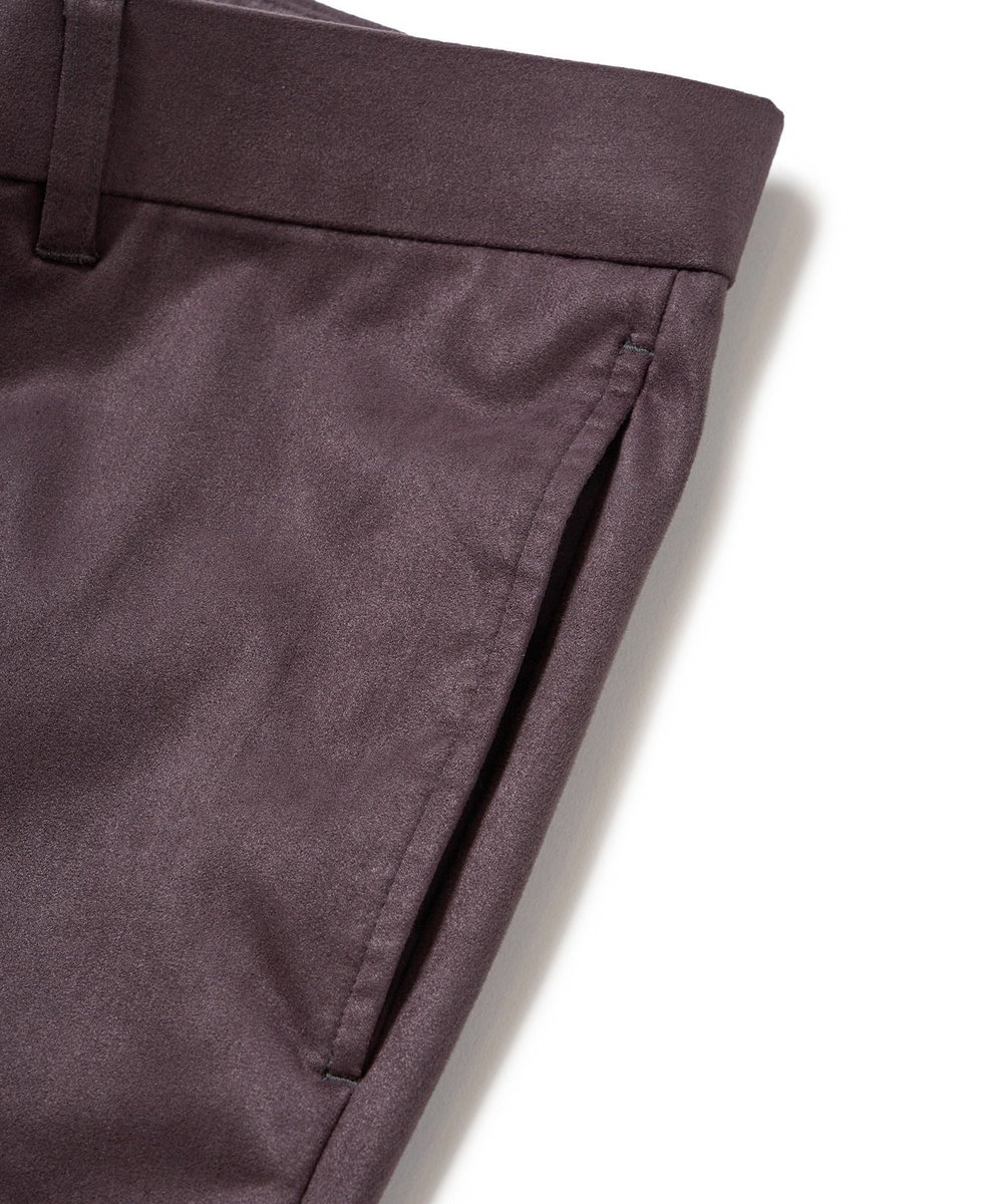 MEN'S BIGI ストレッチコマスエードスラックスパンツ＜セットアップ対応＞ チャコールグレー