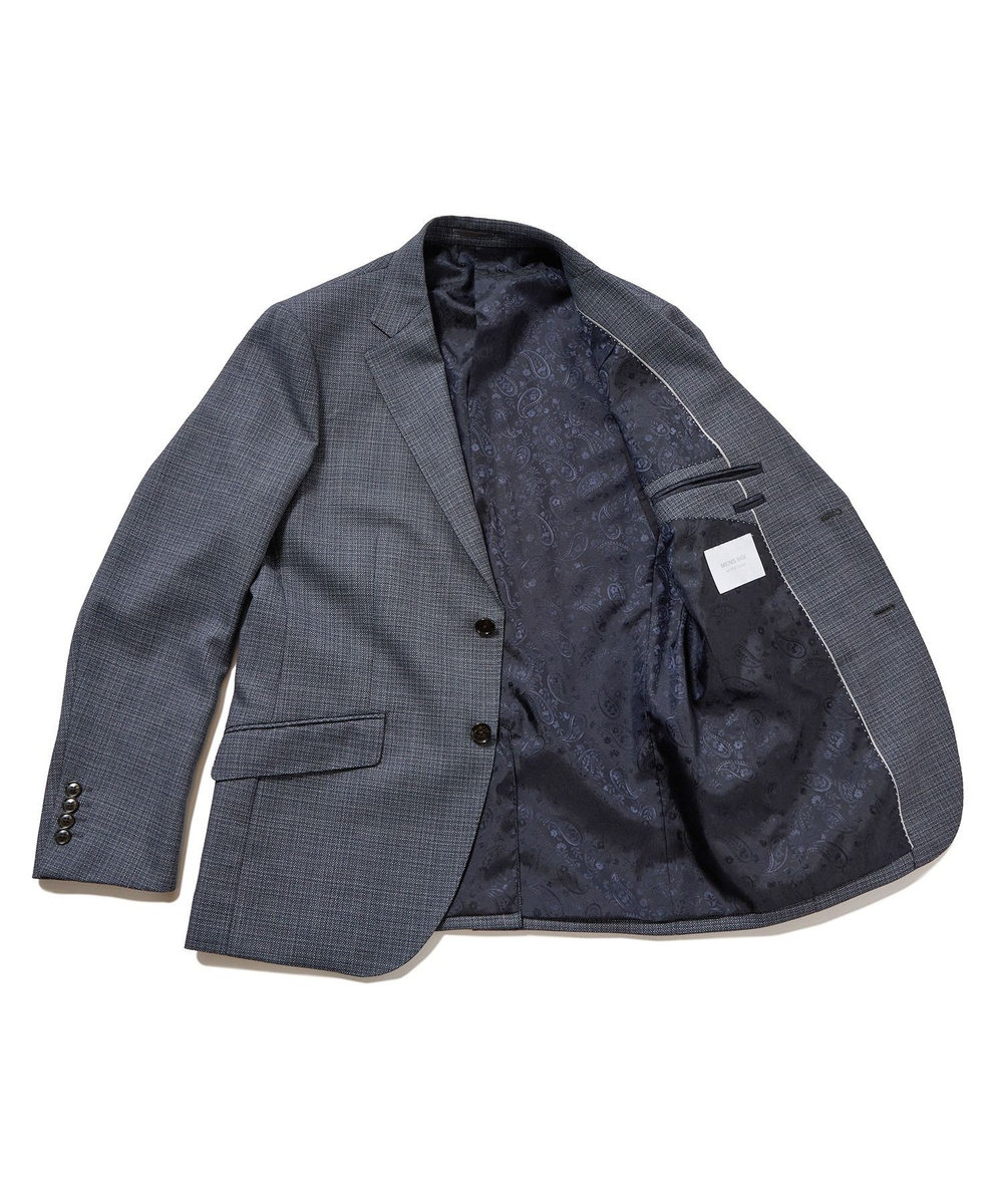 MEN'S BIGI 【ACTIVE TAILOR】ミックスヤーン/ホップサックジャケット＜セットアップ・スリーピース対応＞ グレー